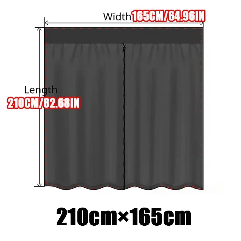 rideau compartiment anti insectes polyester magnetic noir texture maille moderne clips sac rangement
