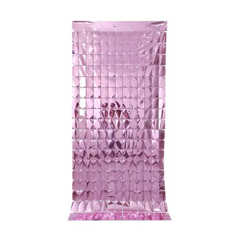rideau pluie soie bleu rouge rose vert violet or carreaux miroir moderne festif happy