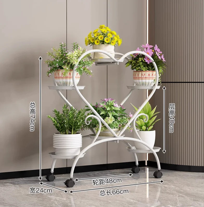 présentoir fleurs moderne blanc doré géométrique 102cm hauteur 65cm largeur