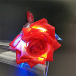 roses artificielles lumineuses bleu rose blanche modernes adhésives halloween anniversaire noël