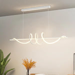 suspension lumineuse moderne spirale noir blanc métal câble 100cm 120cm