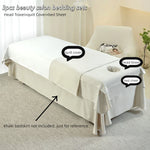 serviette tête ensemble literie salon beauté couverture drap face trou blanc minimaliste spa simple