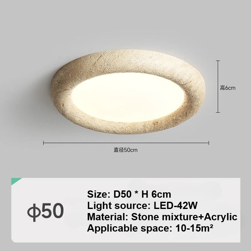 plafonnier led moderne minimaliste beige gris fixé surface tactile