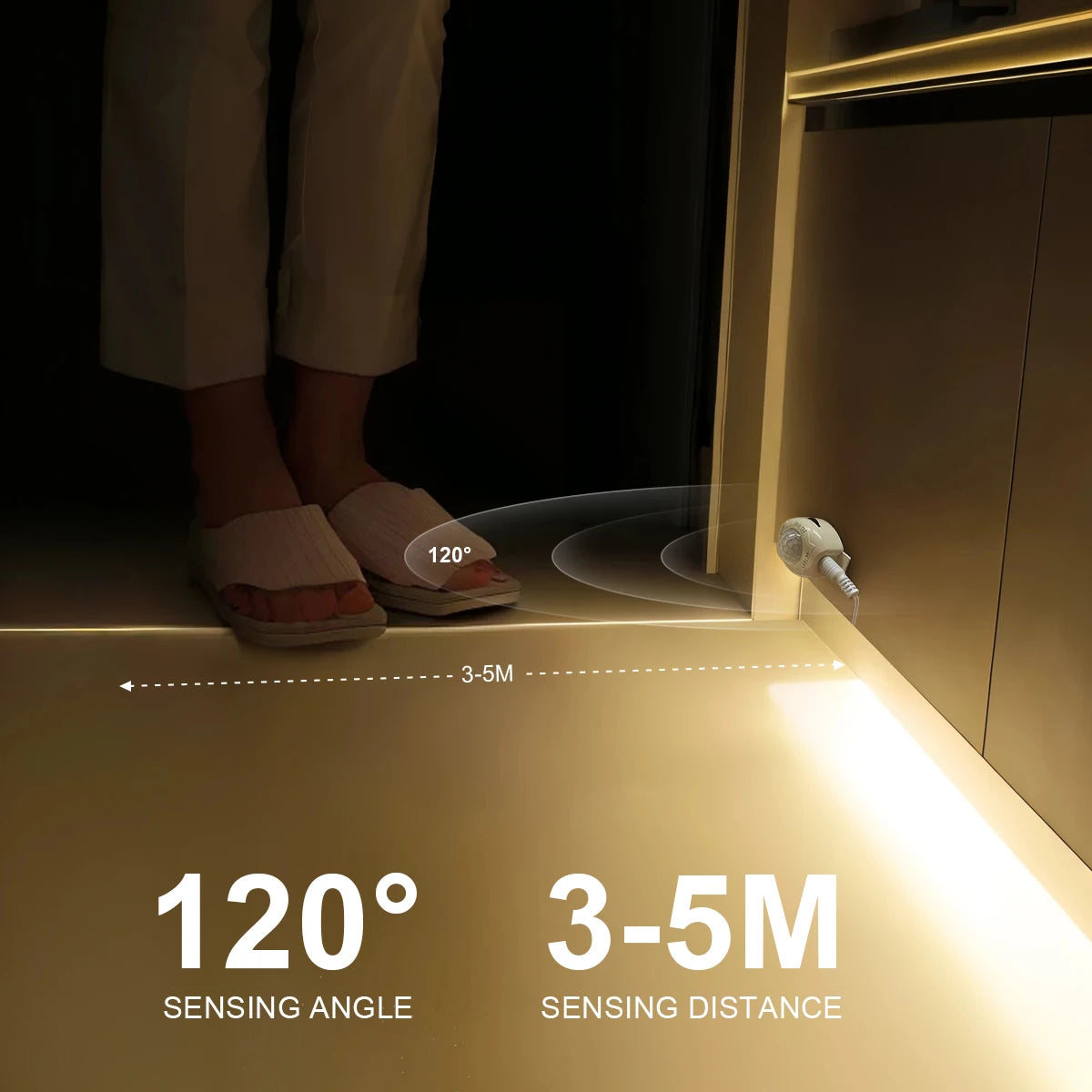 ruban led blanc blanc chaud moderne interrupteur adaptateur électrique 12v 3000k 6000k 3m 5m