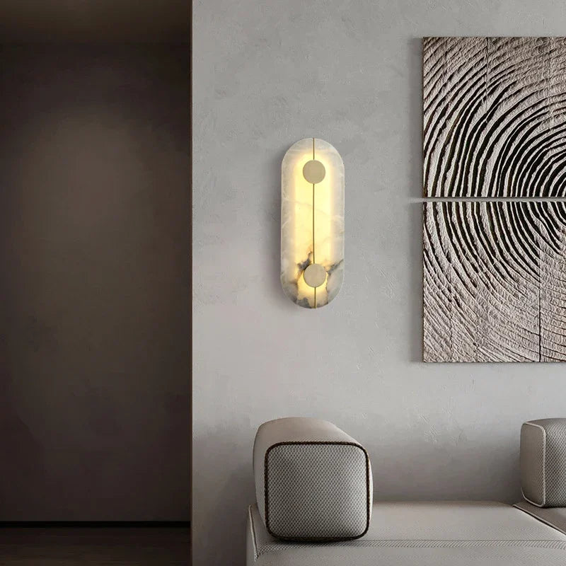 lampe murale moderne marbre cuivre blanc doré certification ccc cqc ul vde
