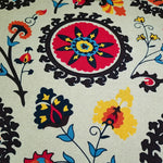 nappe rectangulaire lin coton couleur fleur soleil ethnique traditionnelle fête mariage restaurant salonextérieur
