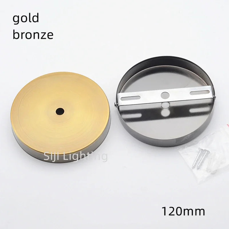 disque suspension lampe métal fer moderne blanc chrome rouge bronze pearl black gold bronze