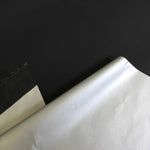 tissu polyester opaque gris métallisé noir brillant moderne 170cm large élégant respirant bricolage