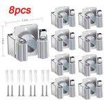 porte balai acier inoxydable noir moderne pièces murale salle bain fixations incluses