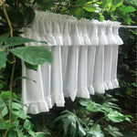 rideau blanc ruché opacité classique tringle 100x45 145x45 145x60 230x45 cuisine farmhouse