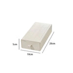 boîtes tiroirs rangement maquillage papeterie réutilisables beige vert moderne minimaliste