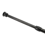 rideau douche tige noire extensible adhésif moderne respectueux environnement 55 90 cm