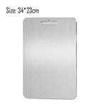 planche découper titane pur argentée rectangulaire antibactérienne cuisine camping extérieur