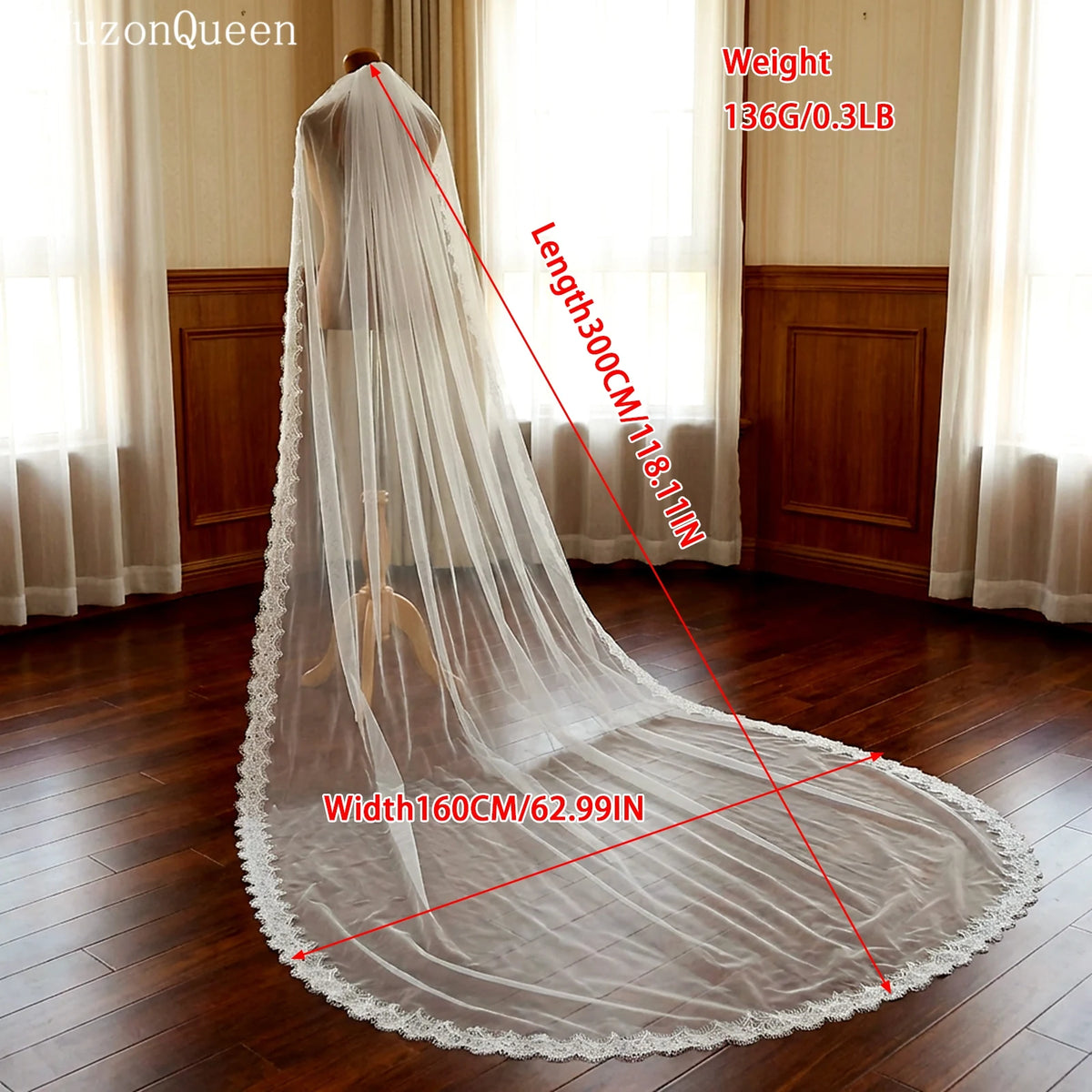 voile mariée blanc dentelle fine classique clips monocouche femme mariage translucide erotique off white