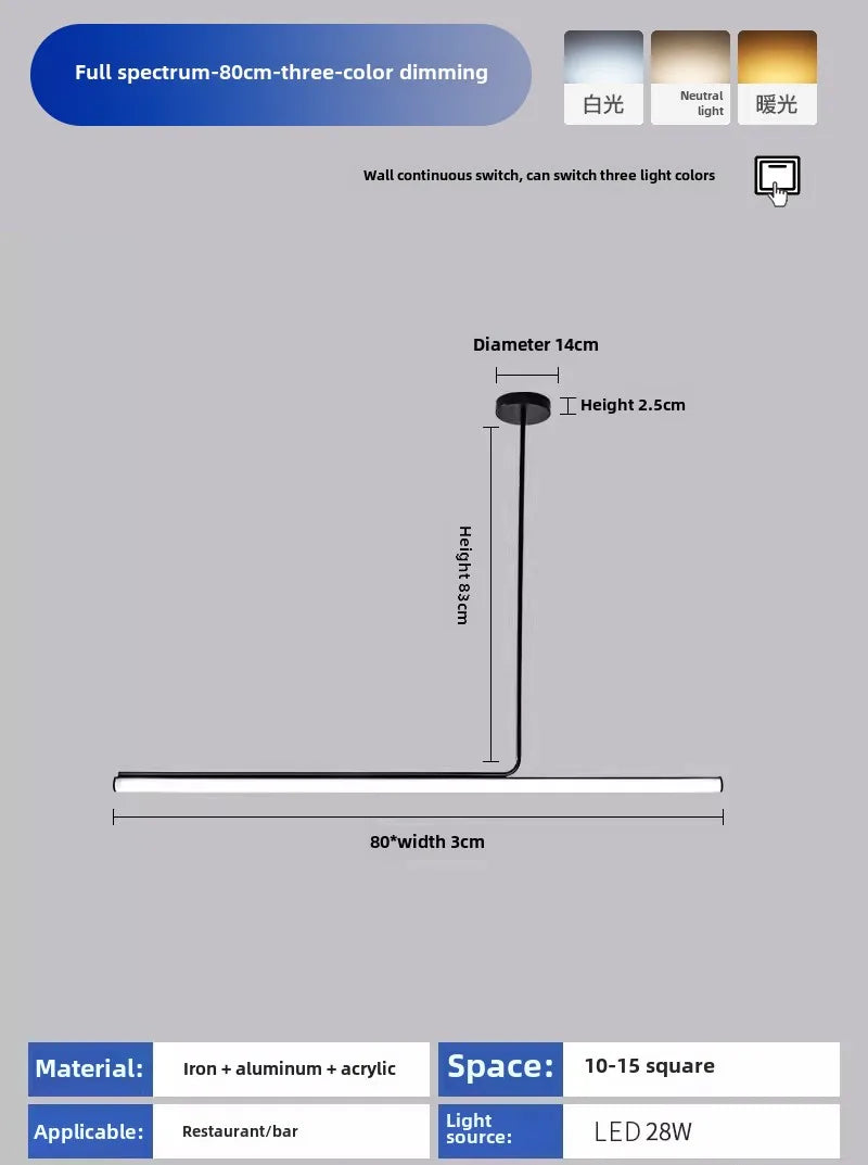 luminaire suspension moderne minimaliste rouge noir blanc articulation chambre salon
