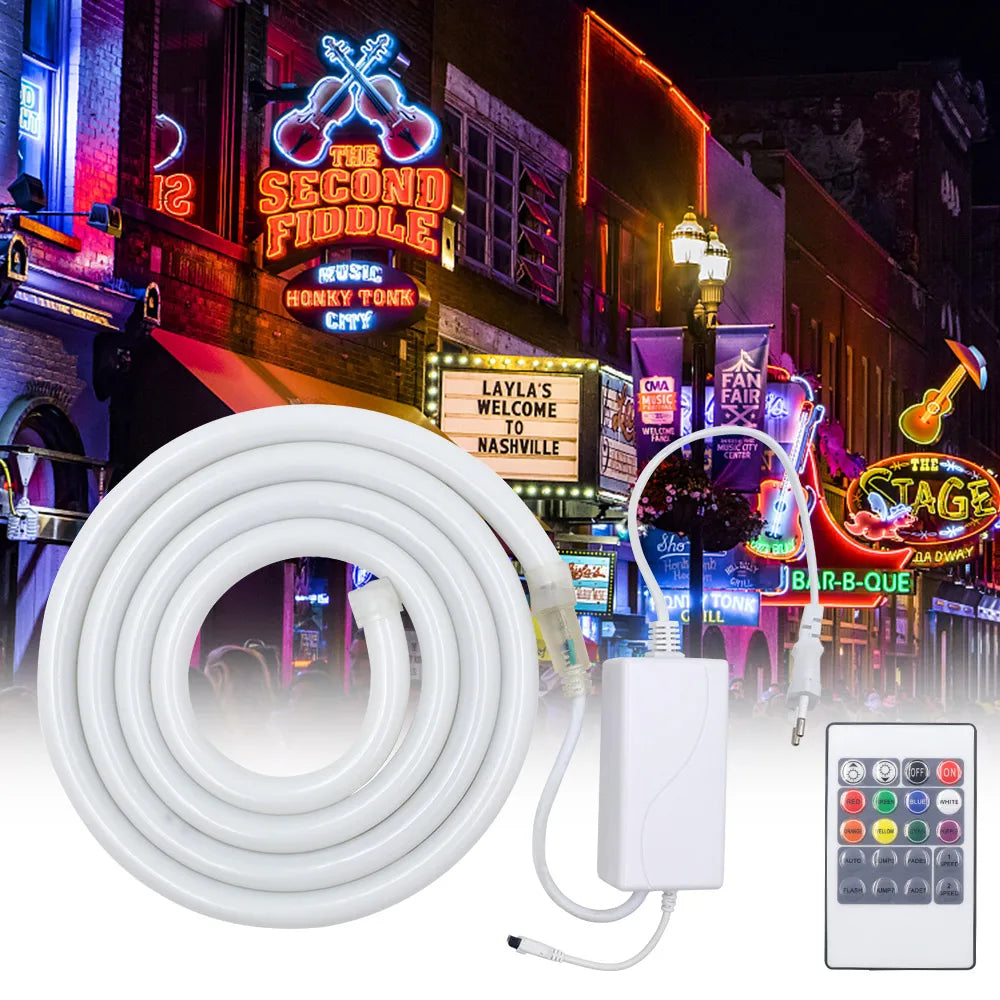 Détail de la bande LED néon 360° étanche