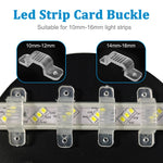 boucle transparente ruban led 10mm 12mm 14mm 16mm fixations haute qualité led flexible clip