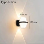 applique murale led moderne étanche ip65 noir blanche ovale fixations oeilletsextérieur intérieur jardin chambre
