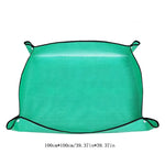 tapis sol protection jardin vert turquoise 50x50cm imperméable pliable utilitaire fonctionnel okolets coins
