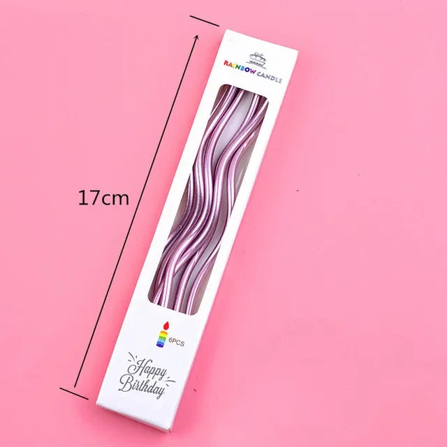 bougies holographiques violet vert bleu modernes pièces boîtes présentation transparentes