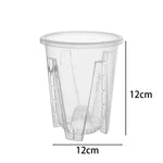pot plante transparent moderne perforations clips intérieur extérieur 1pc 2pcs 5pcs