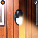 applique murale solaire noir ovale adhésif led sans câblage étancheextérieur moderne decoration