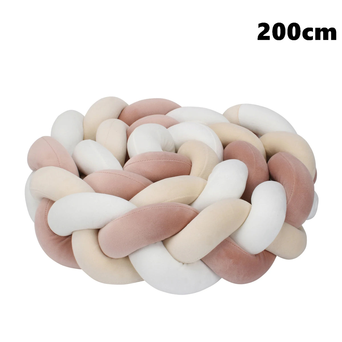 coussin noué bébé tissu doux texture tressée beige clair moderne confortable sécurité chambre anti