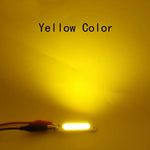 lampe led 60x15mm blanc orange rose vert bleu rouge moderne 2w 12v