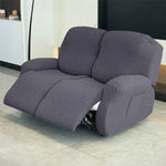 housse canapé inclinable gris jacquard moderne extensible poches fauteuil salon maison