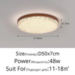 plafonnier moderne blanc marron cristaux découpés élégant protection oculaire interrupteur tactile led