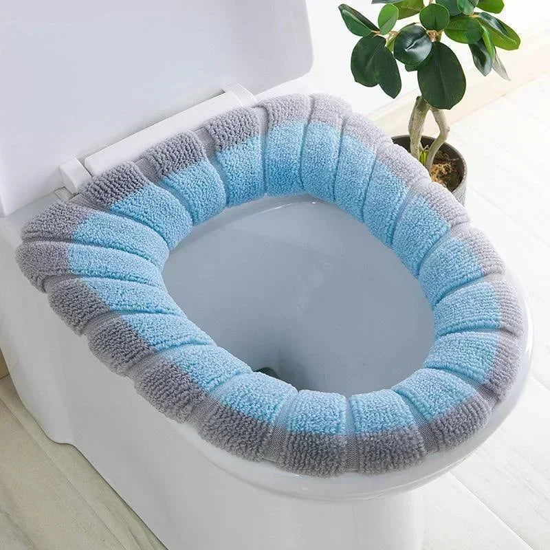 couvre siège toilette velours gris rose bleu vert beige confortable moderne salon
