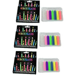 bougies anniversaire violet jaune bleu vert rose rouge adhésifs modernes simples super lumineuses fantaisie