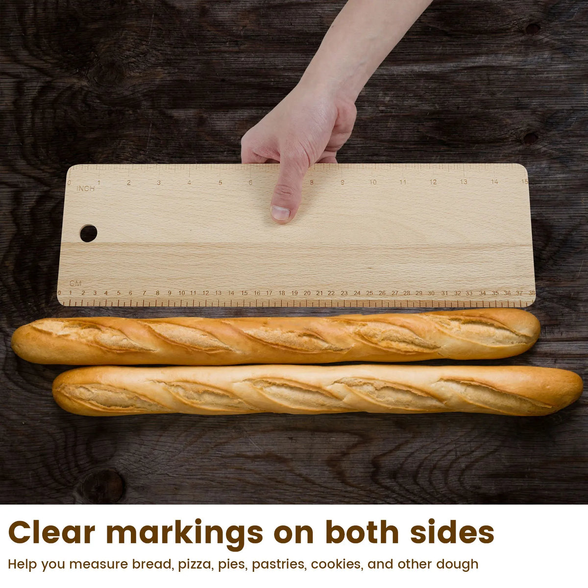 planche pâtisserie bois utilitaire pain baguettes cuisine pâtissière outils couteaux farine