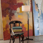 lampe sol moderne noir blanche tissu réglable led 6000k 3000k 170cm