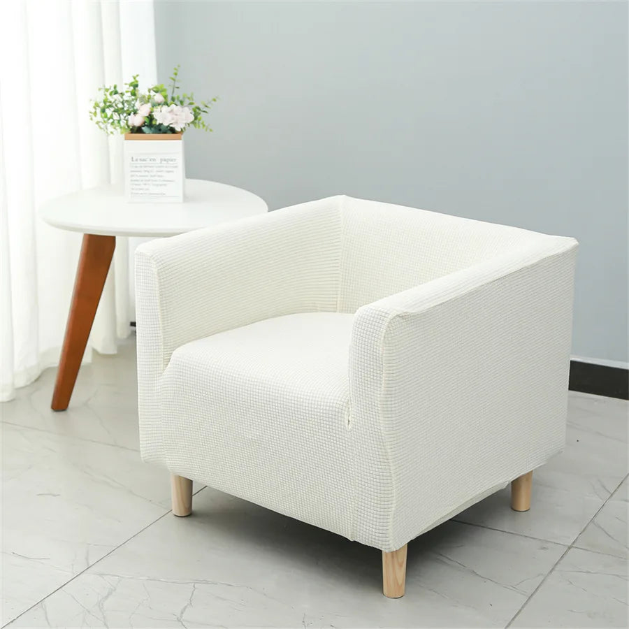 housse canapé fauteuil polyester moderne motif petits points couleurs vert foncé blanc bleu marine