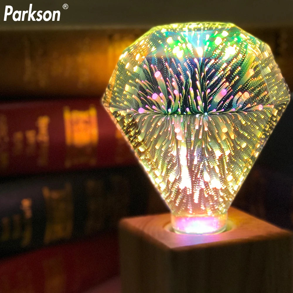 ampoule led multicolore fibres optiques lumineuses moderne opacité 360° lumière chambre