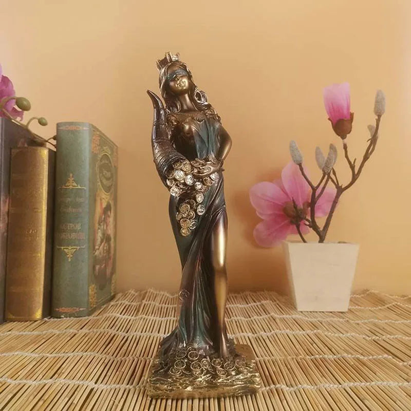 statue justice thémis bronze or balance épée couronne livres antiques classique antique