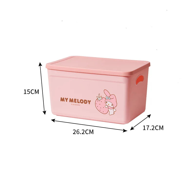 boîtes rangement plastique imperméable my melody pom pom purin multiple utilisations poignées