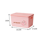 boîtes rangement plastique imperméable my melody pom pom purin multiple utilisations poignées