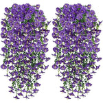 guirlande artificielle fleurs fines feuilles vertes moderne décoration extérieure vigne accrochée blanc vert