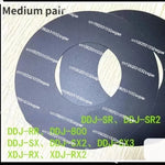 disques protection adhésifs blancs noirs contrôleur dj opaques pratiques rondes fentes centrales