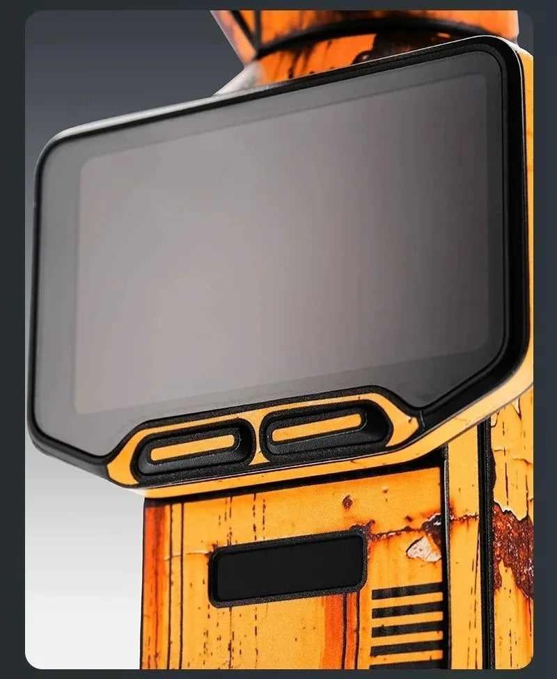 cache caméra orange noir texture grunge adhésif scratch résistant waterproof vintage industriel