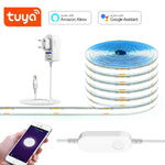 ruban led blanc bleu controle wifi alexa google brillant moderne adhésif 3m 5m 10m