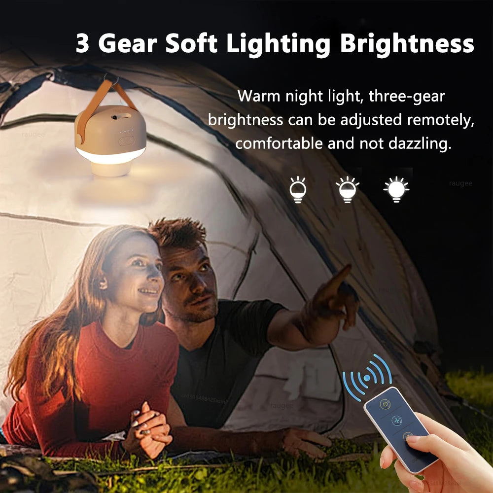 ventilateur camping rechargeable usb led télécommande moderne utilitaireextérieur