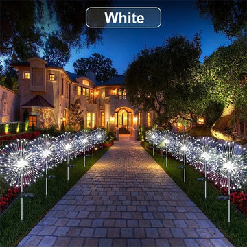 guirlande led solaire jardin étoile blanche dorée décoration extérieure étanche fête mariage extérieur