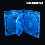 boîtes rangement disques blu ray transparentes modernes perforations respectueux environnement pratique
