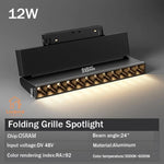 spot led noir mat rail magnétique télécommande application mobile moderne intérieur