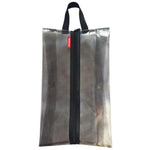 sac rangement chaussures gris transparent zip utilitaire réutilisable texture grillagée multifonctionnel antihumidité