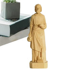 statue saint joseph résine peinte main décor religieux classique maison livres horloge tableau abstrait
