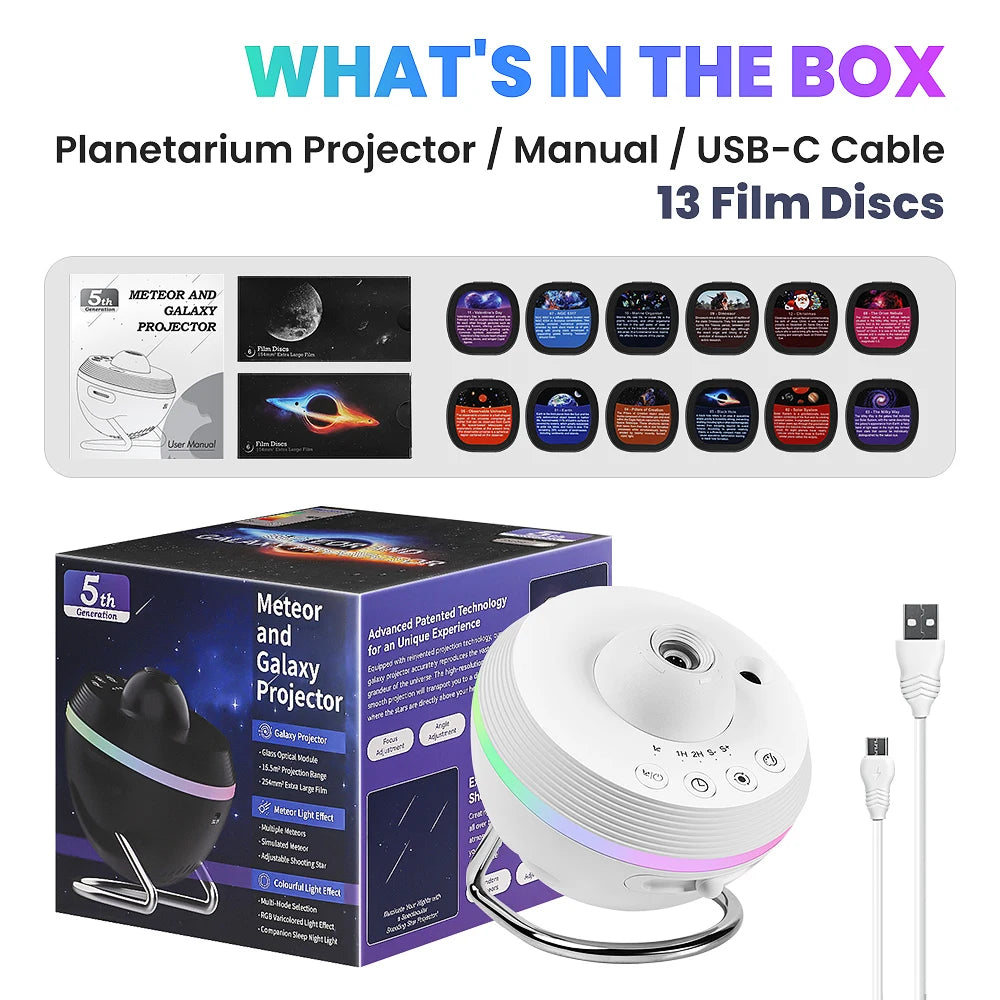 Projecteur d'étoiles utilisé comme veilleuse dans une chambre d'enfant